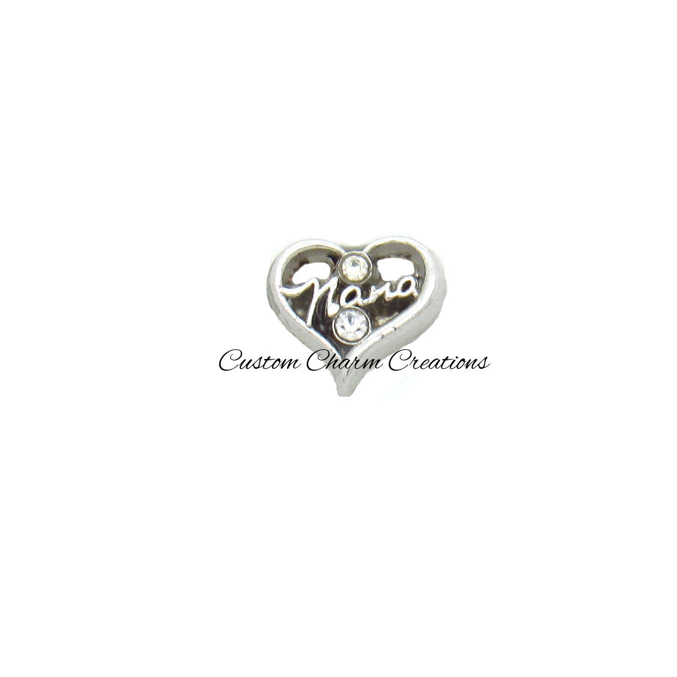 Nana Floating Locket Charm - Custom Charm Creations