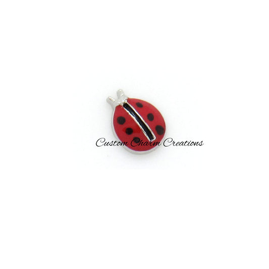 Lady Bug Floating Locket Charm - Custom Charm Creations