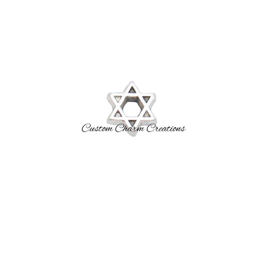 Star of David Floating Locket Charm - Custom Charm Creations