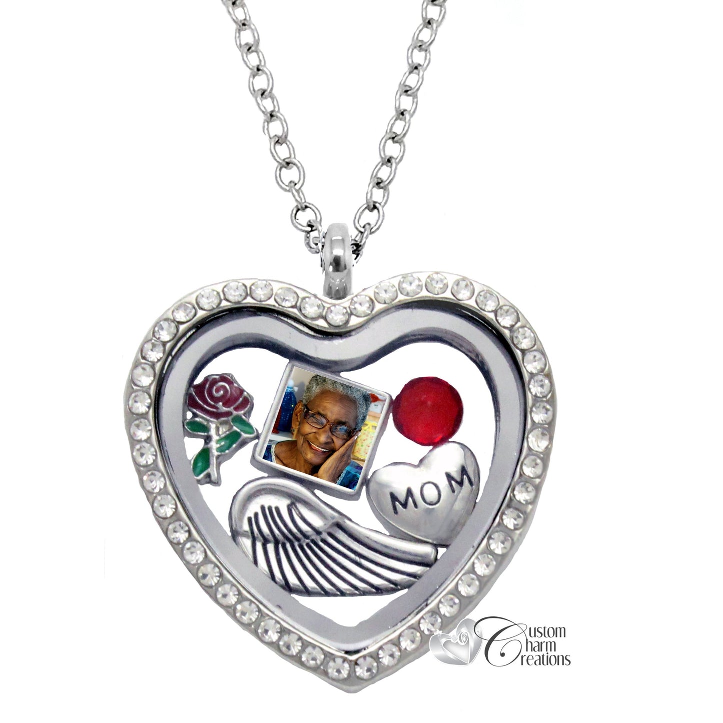 Dream Heart Floating Charms, Memory Lockets